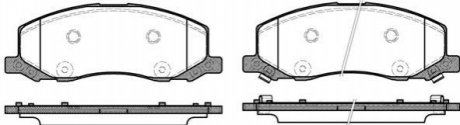 Комплект тормозных колодок, дисковый тормоз REMSA 1386.02