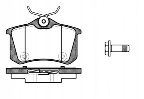 Комплект тормозных колодок, дисковый тормоз REMSA 1391.10 (фото 1)