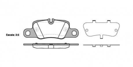 Комплект тормозных колодок, дисковый тормоз REMSA 1401.00 (фото 1)