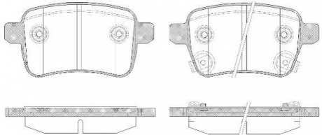 Комплект тормозных колодок, дисковый тормоз REMSA 1450.12 (фото 1)