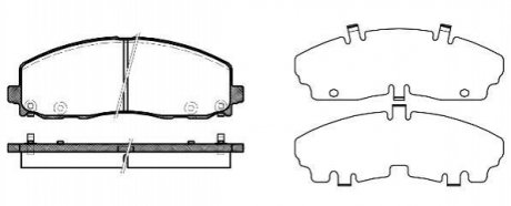 Комплект тормозных колодок, дисковый тормоз REMSA 1484.04