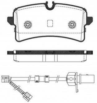 Комплект тормозных колодок, дисковый тормоз REMSA 1505.02 (фото 1)