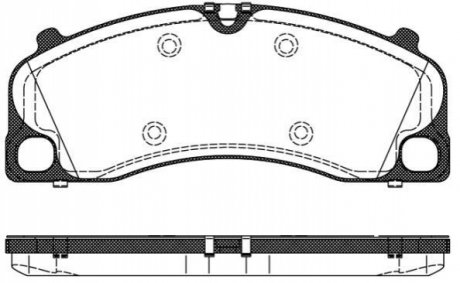 Комплект тормозных колодок, дисковый тормоз REMSA 1509.00 (фото 1)