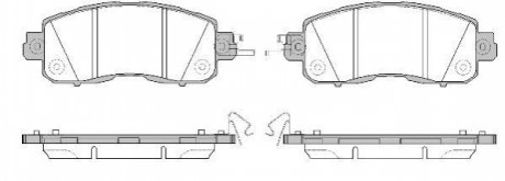 Комплект тормозных колодок, дисковый тормоз REMSA 1517.04