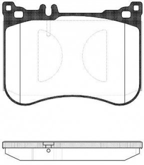 Комплект тормозных колодок, дисковый тормоз REMSA 1534.00 (фото 1)