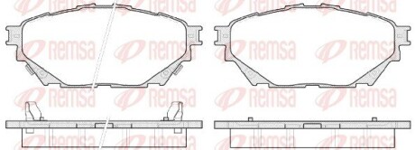 Колодки тормозные дисковые. REMSA 1544.04