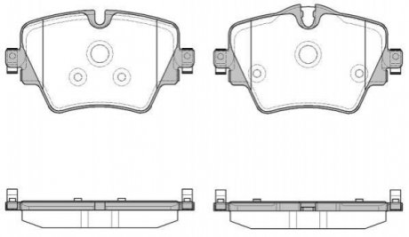 Комплект тормозных колодок, дисковый тормоз REMSA 1625.08 (фото 1)
