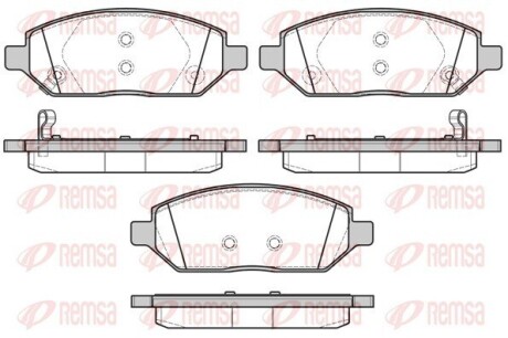 Колодки гальмівні. REMSA 1674.02