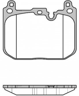 Комплект тормозных колодок, дисковый тормоз REMSA 1680.00 (фото 1)