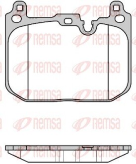 Комплект гальмівних колодок, дискове гальмо REMSA 1680.00