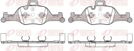 Тормозные колодки (передние) REMSA 174000
