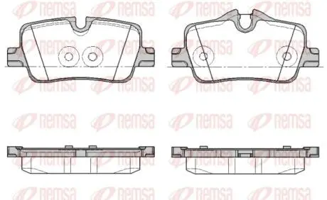Колодки тормозные дисковые (комплект 4 шт) REMSA 1873.00