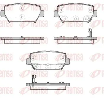 Гальмівні колодки дискові (комплект 4 шт) REMSA 1882.02