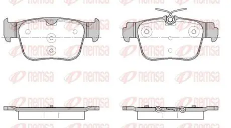 Колодки тормозные дисковые (комплект 4 шт) REMSA 1945.00