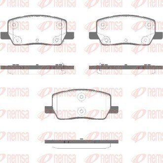 Колодки гальмівні дискові (комплект 4 шт) REMSA 1969.02