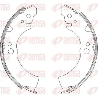 Комплект гальмівних колодок REMSA 4066.00