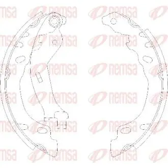 Комплект тормозных колодок REMSA 4158.00