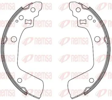 Комплект гальмівних колодок REMSA 4241.00