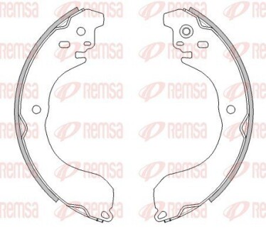 Колодки гальмівні барабанні REMSA 4265.01
