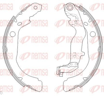 Колодки гальмівні барабанні REMSA 4444.00