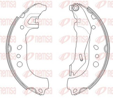 Колодки тормозные барабанные REMSA 4445.00