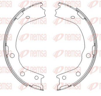 Колодки тормозные барабанные (комплект 4 шт) REMSA 4488.00
