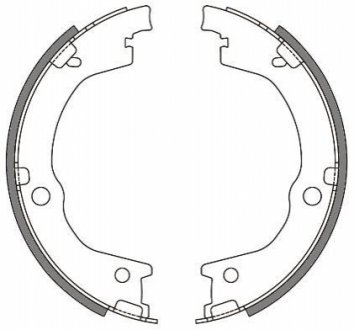Комплект тормозных колодок, стояночная тормозная система. REMSA 4644.00 (фото 1)