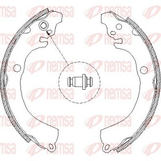 Колодки барабанные задние REMSA 466400