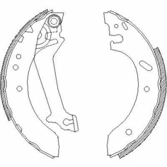 Комплект тормозных колодок REMSA 4670.00 (фото 1)