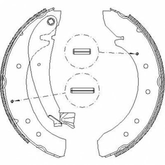 Комплект тормозных колодок REMSA 4719.00 (фото 1)