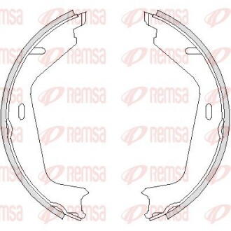 Комплект тормозных колодок, стояночная тормозная система. REMSA 4726.00