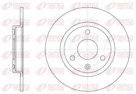 Тормозной диск REMSA 6070.00 (фото 1)