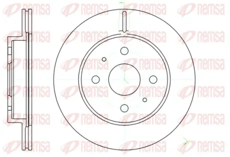 Тормозной диск REMSA 6119010
