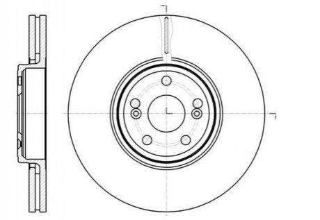 Гальмівний диск REMSA 61234.10 (фото 1)