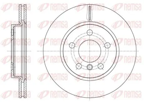 Диск тормозной REMSA 61617.10