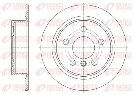 Тормозной диск REMSA 61618.00