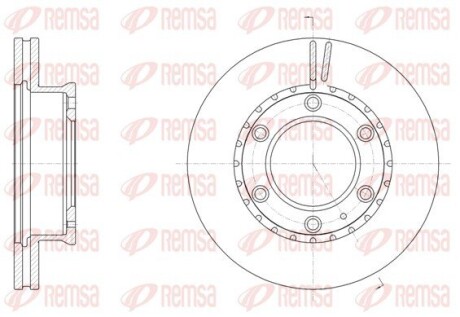 Диск тормозной REMSA 61706.10