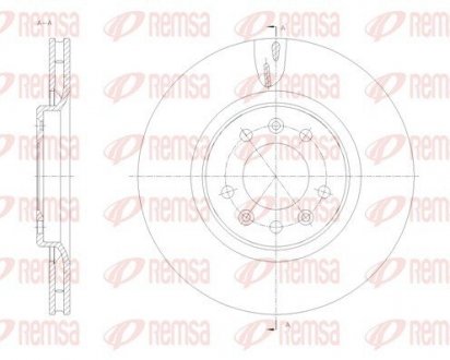 Тормозной диск REMSA 61776.10