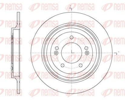 Гальмівний диск REMSA 61780.00