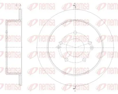 Тормозной диск REMSA 62096.00