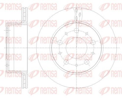 Тормозной диск REMSA 62109.10