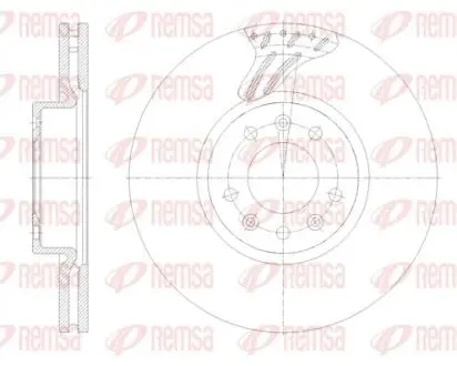 Диск тормозной REMSA 62122.10