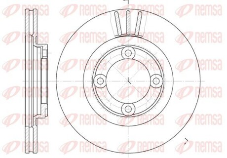 Гальмівний диск REMSA 6385.10