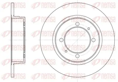 Тормозной диск REMSA 6390.00