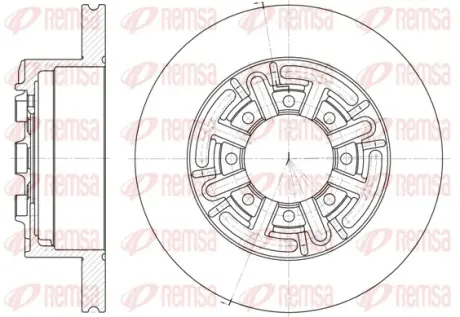Гальмівний диск REMSA 642000