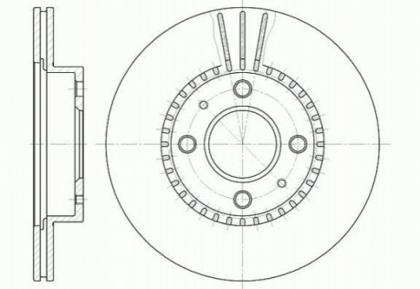 Гальмівний диск REMSA 6430.10 (фото 1)