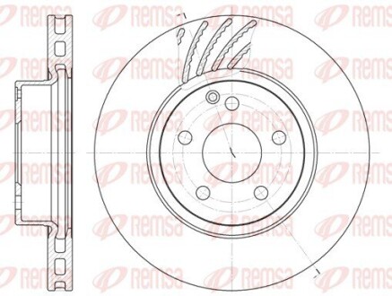 Гальмівний диск REMSA 6677.10