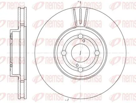 Тормозной диск REMSA 6703.10
