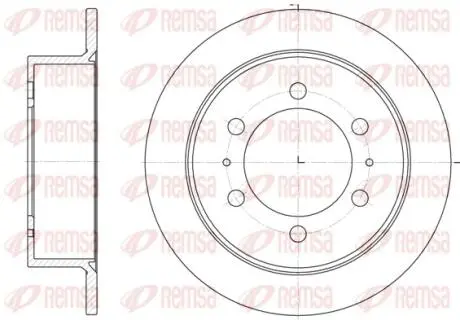 Гальмівний диск REMSA 6784.00