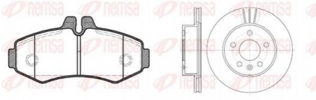 Комплект тормозов, дисковый тормозной механизм. REMSA 8701.00